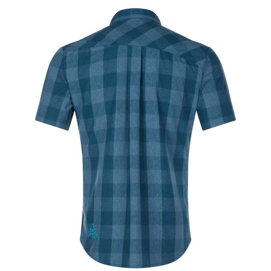 Bekleidung La Sportiva Hemden & T-Shirts | Nomad Ss Shirt M Storm Blue/Maui