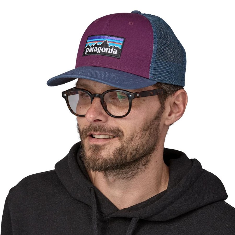 Bekleidung Patagonia Kopfbedeckungen | P 6 Logo Trucker Hat Night Plum