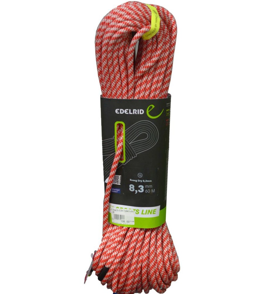 Klettern & Bouldern Edelrid | Se Roseg Dry 8,3Mm Raspberry Snow