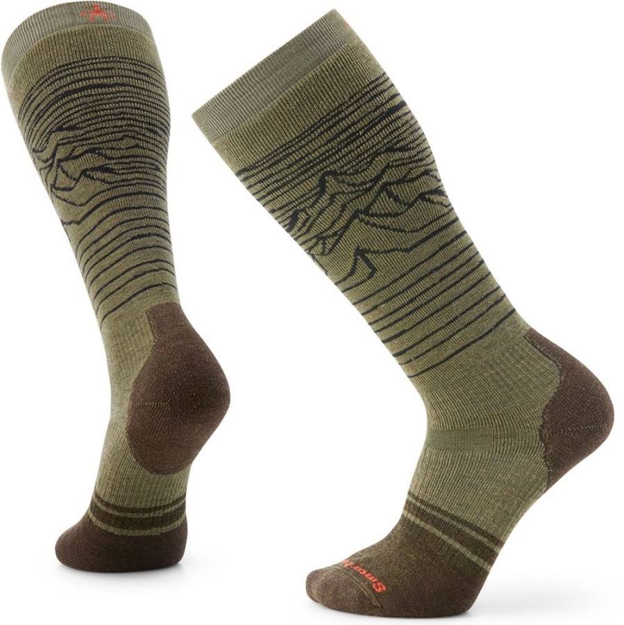 Bekleidung Smartwool Outdoor Socken | Snowboard Full Cush Iguchi Ptrn - Moss