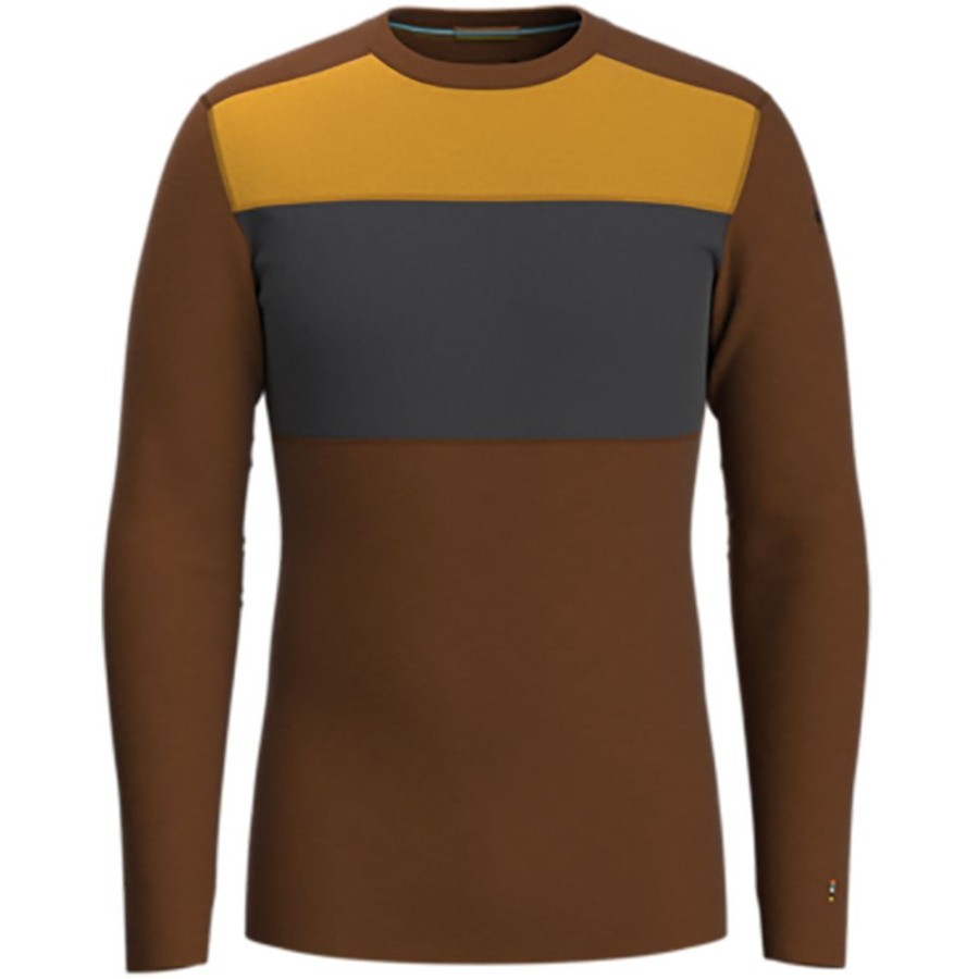 Bekleidung Smartwool Funktionswasche | Classic Thermal Colorblock Crew Brown/Heather