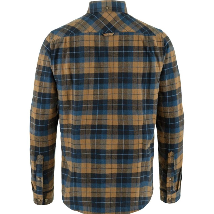 Bekleidung Fjällräven Hemden & T-Shirts | Singi Heavy Flannel Shirt-Navy/Brown