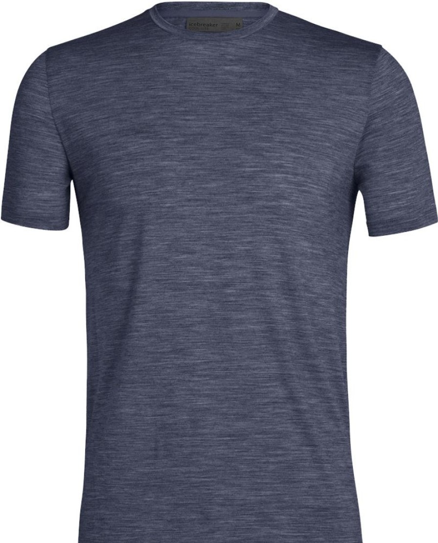 Bekleidung Icebreaker Funktionswasche | Sphere Ii Ss Tee Men - Midnight Navy Hthr