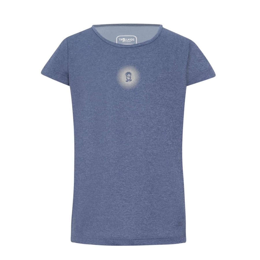 Bekleidung Trollkids Hemden & T-Shirts | Girls Preikestolen T Lotus Blue