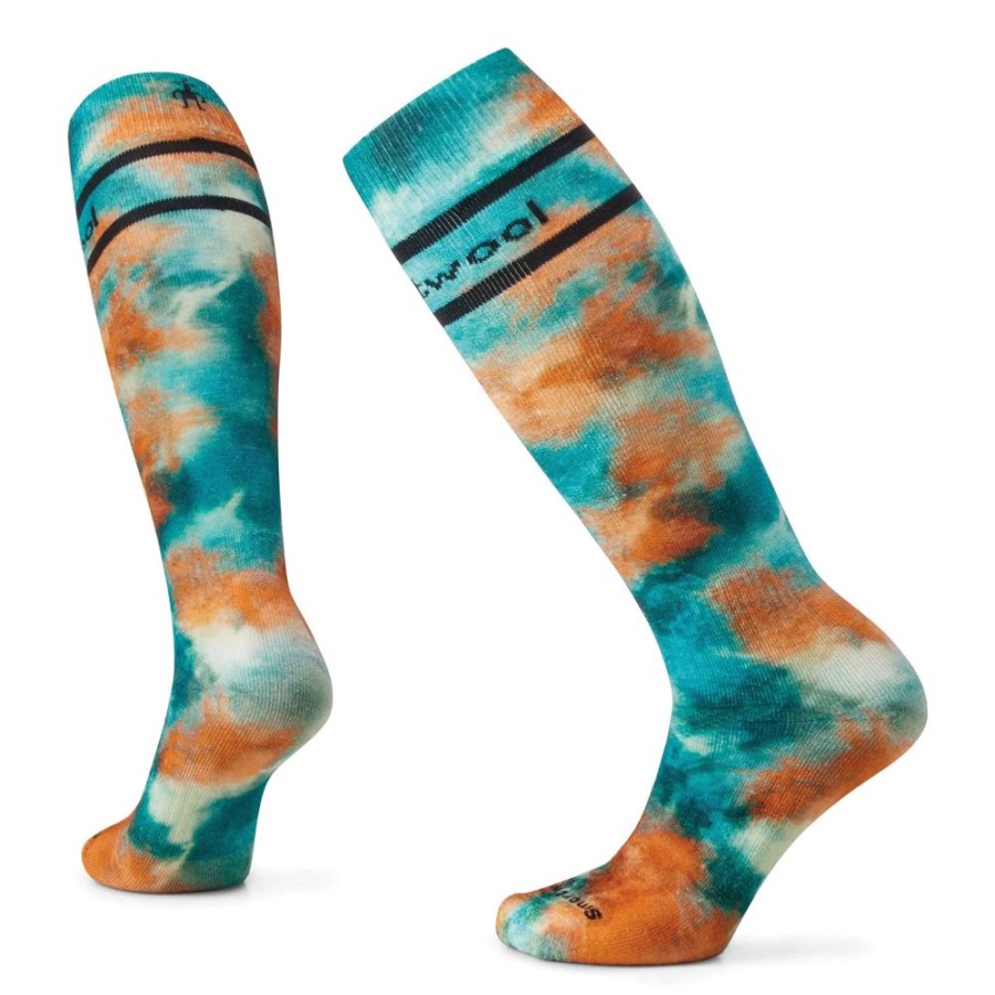 Bekleidung Smartwool Outdoor Socken | Skisocken Full Cushion Tie Dye Print Otc W Cascade Green