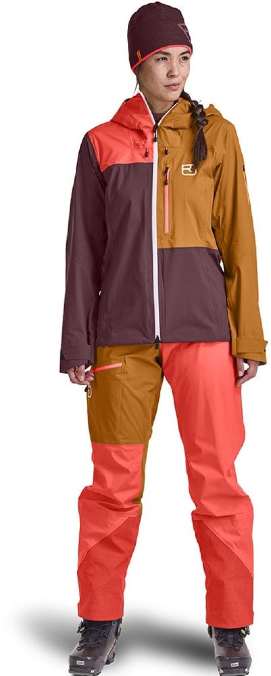 Bekleidung Ortovox Regenjacken | 3L Ortler Jacket Woman - Winetasting