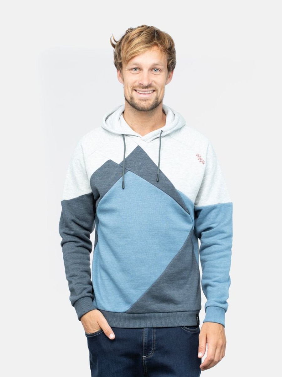 Bekleidung Chillaz Hemden & T-Shirts | Villach Hoody Blue Melange