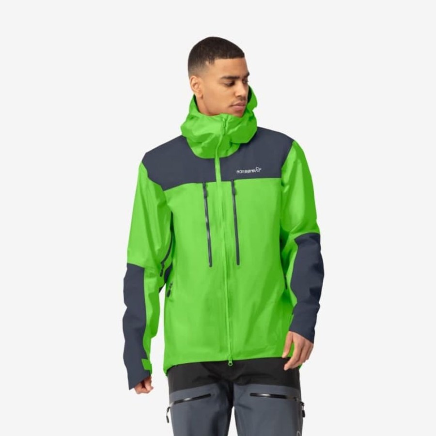 Bekleidung Norrøna Outdoor Jacken | Trollveggen Gtx Pro Lt Jkt Green/Blk