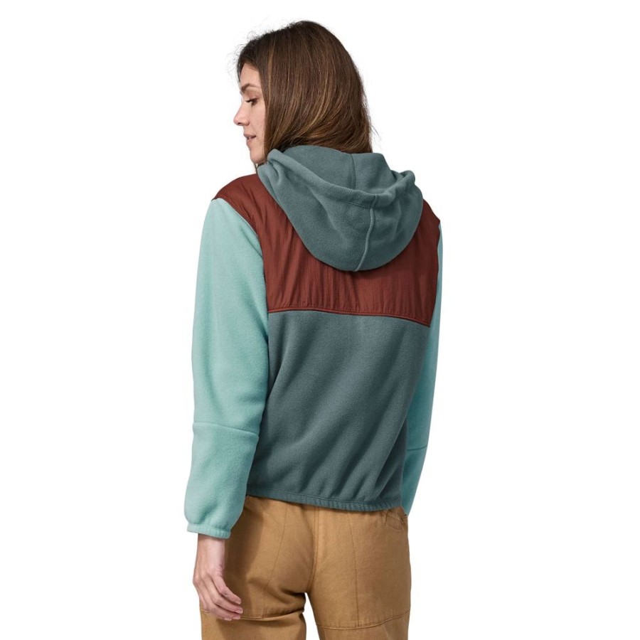 Bekleidung Patagonia Outdoor Jacken | Women Microdini Hoody Nouveau Green