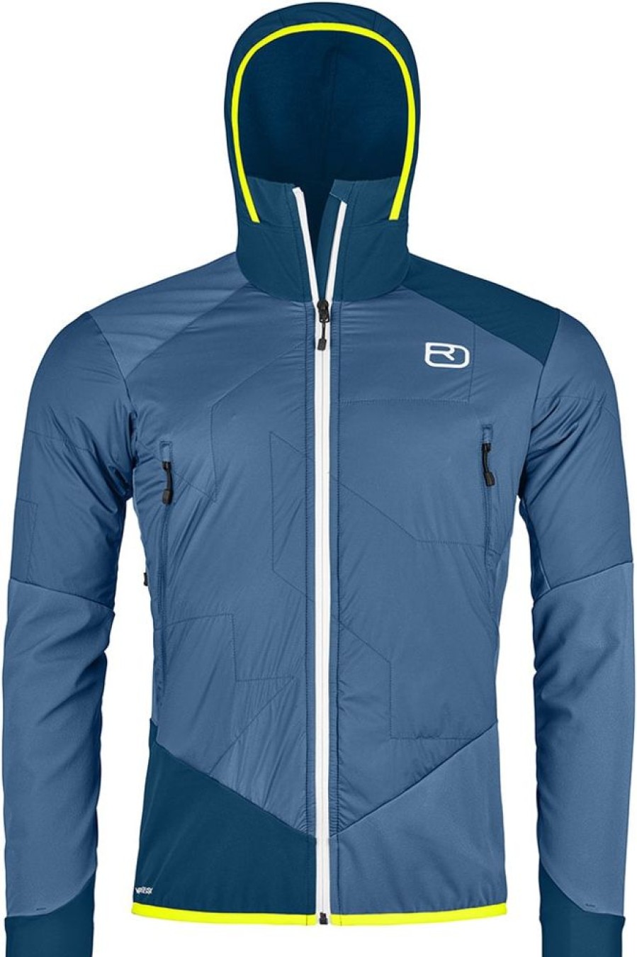 Bekleidung Ortovox Outdoor Jacken | Swisswool Col Becchei Hybrid Jacket Man - Mountain Blue