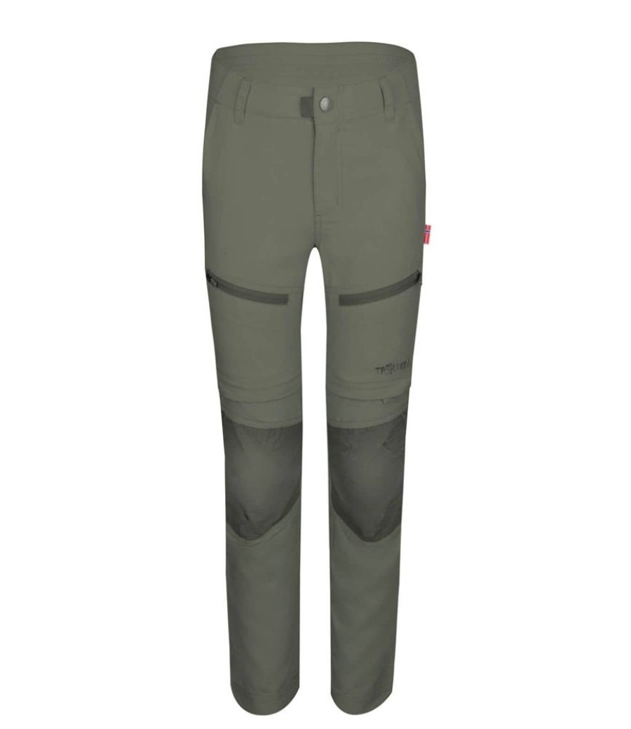 Bekleidung Trollkids Outdoor Hosen | Kids Nordfjord Zo Pants Clay Green