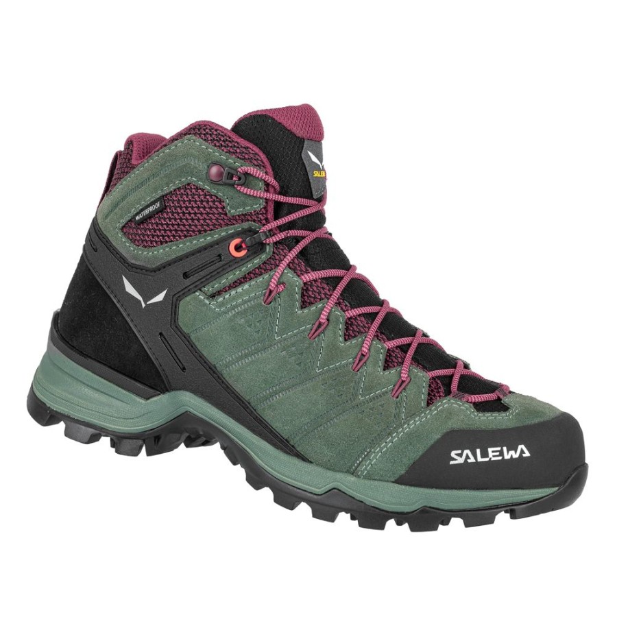 Schuhe SALEWA Trekkingschuhe | Ws Alp Mate Mid Ptx Duck Green/Rhododendon