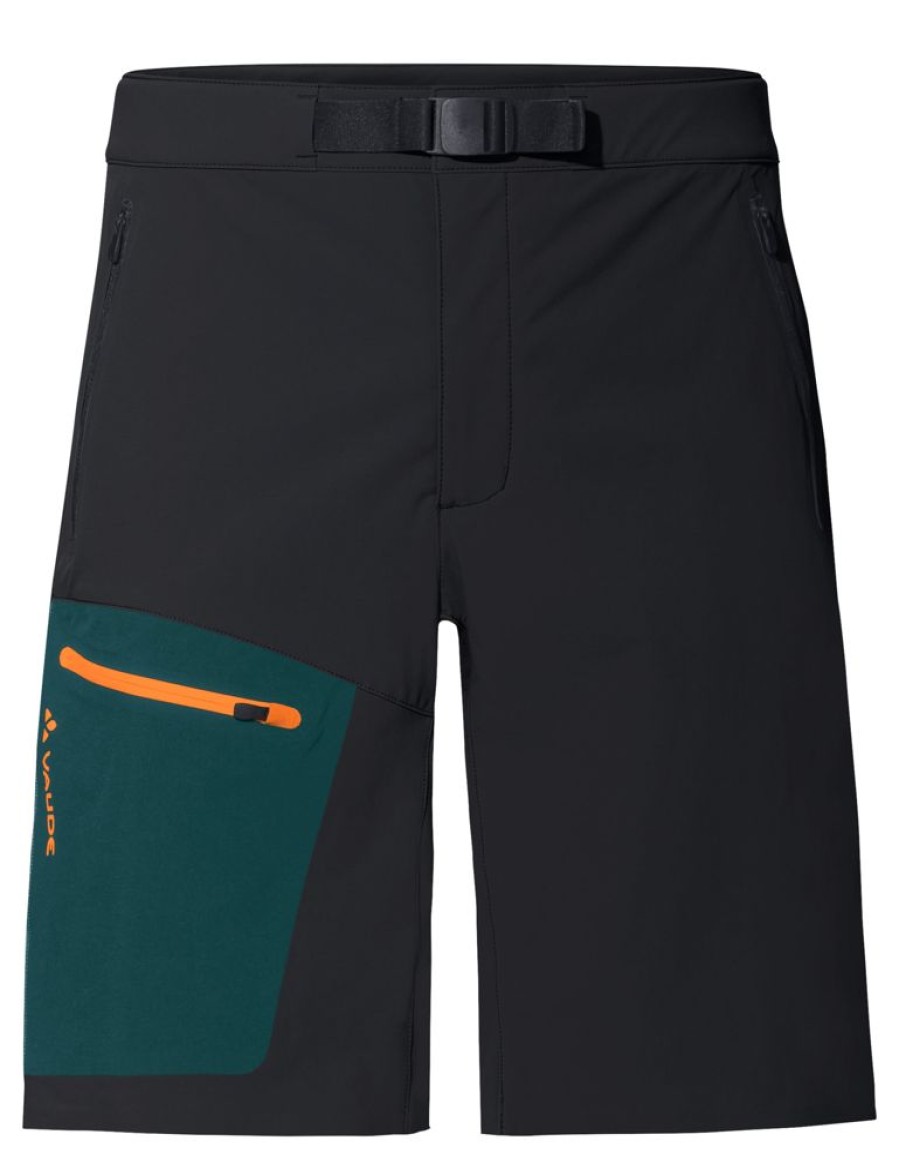 Bekleidung Vaude Outdoor Hosen | Men'S Badile Shorts Black/Green