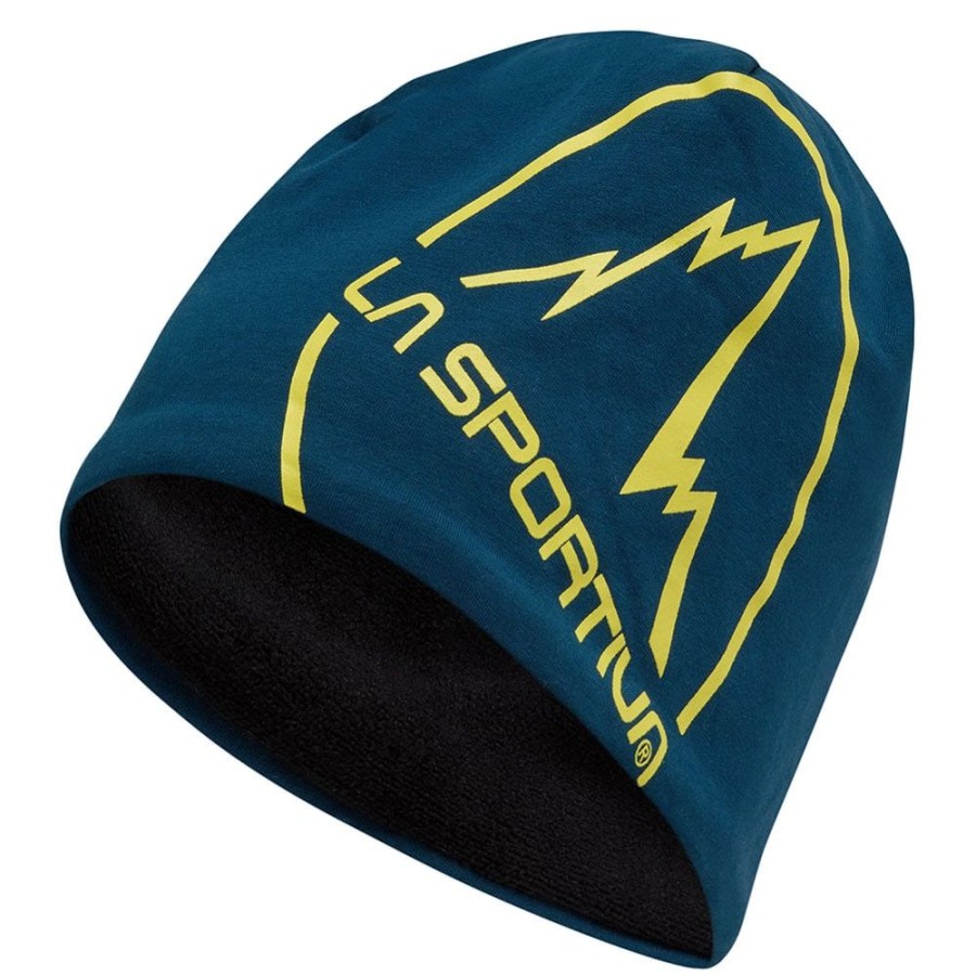 Bekleidung La Sportiva Kopfbedeckungen | Circle Beanie Storm Blue/Lime Puch