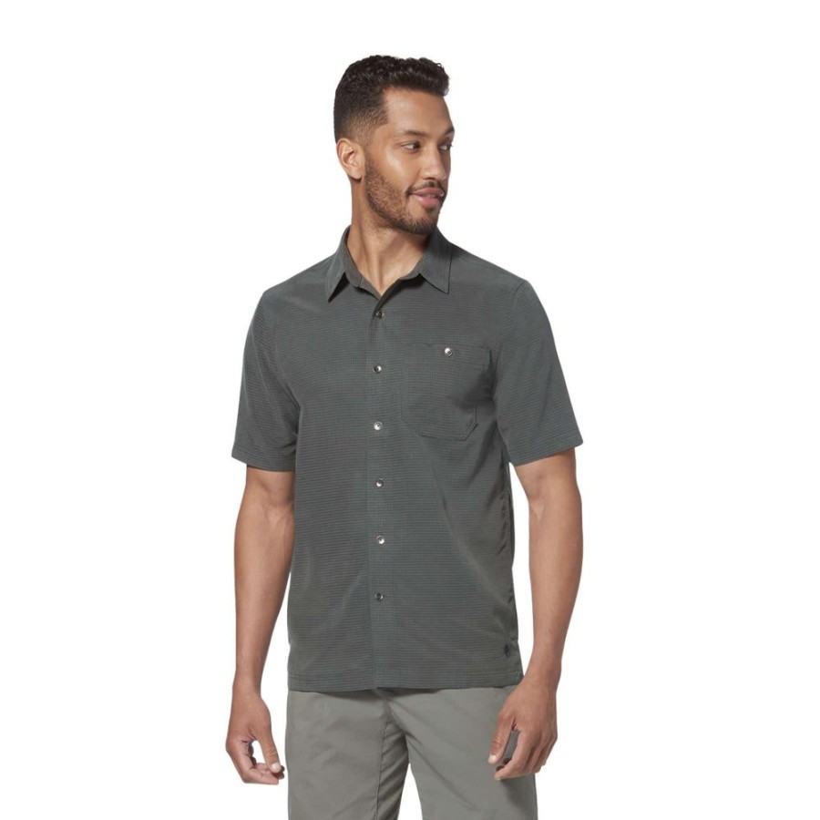 Bekleidung Royal Robbins Hemden & T-Shirts | Mojave Pucker Dry Short Sleeve / Asphalt