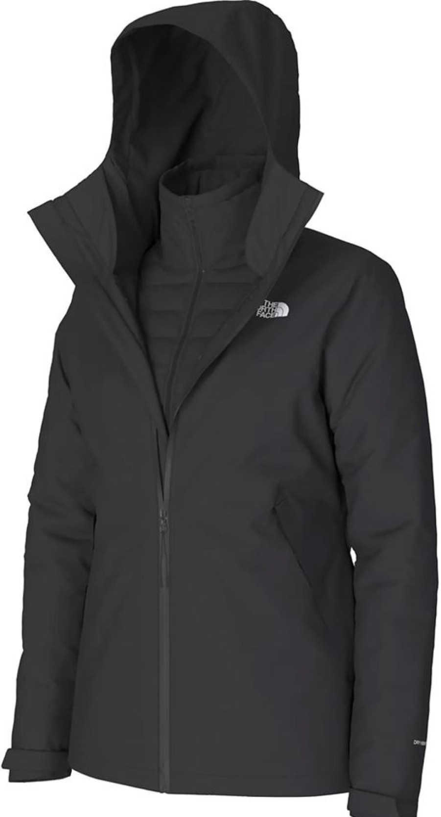 Bekleidung The North Face Regenjacken | Carto Triclimate Jacke Woman - Tnf Black