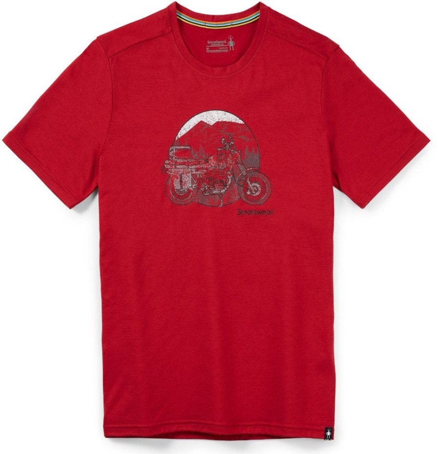 Bekleidung Smartwool Hemden & T-Shirts | Men'S Merino Sport Overland Trek Short Sleeve Graphic Tee