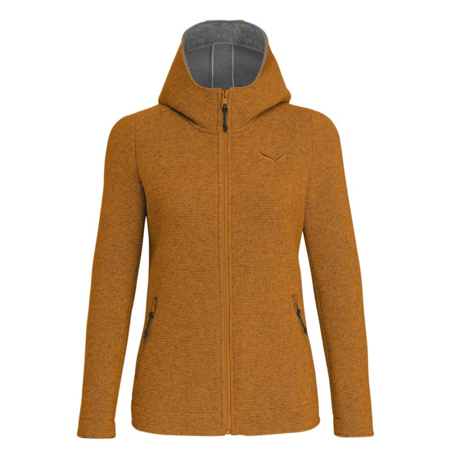 Bekleidung SALEWA Outdoor Jacken | Sarner 2L Wool Hd Jkt-W-Goldenbrown