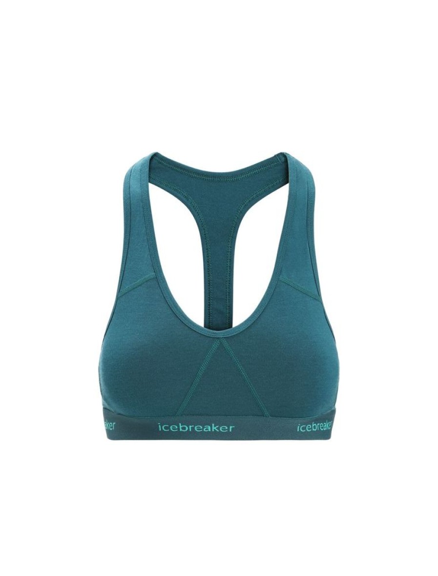 Bekleidung Icebreaker Funktionswasche | Women Sprite Racerback Bra Green Glory