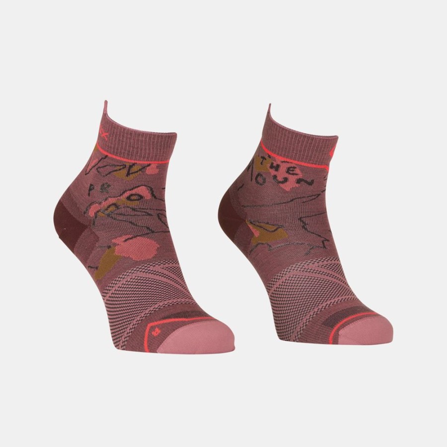 Bekleidung Ortovox Outdoor Socken | Alpine Light Quarter Socks W Mountain Rose