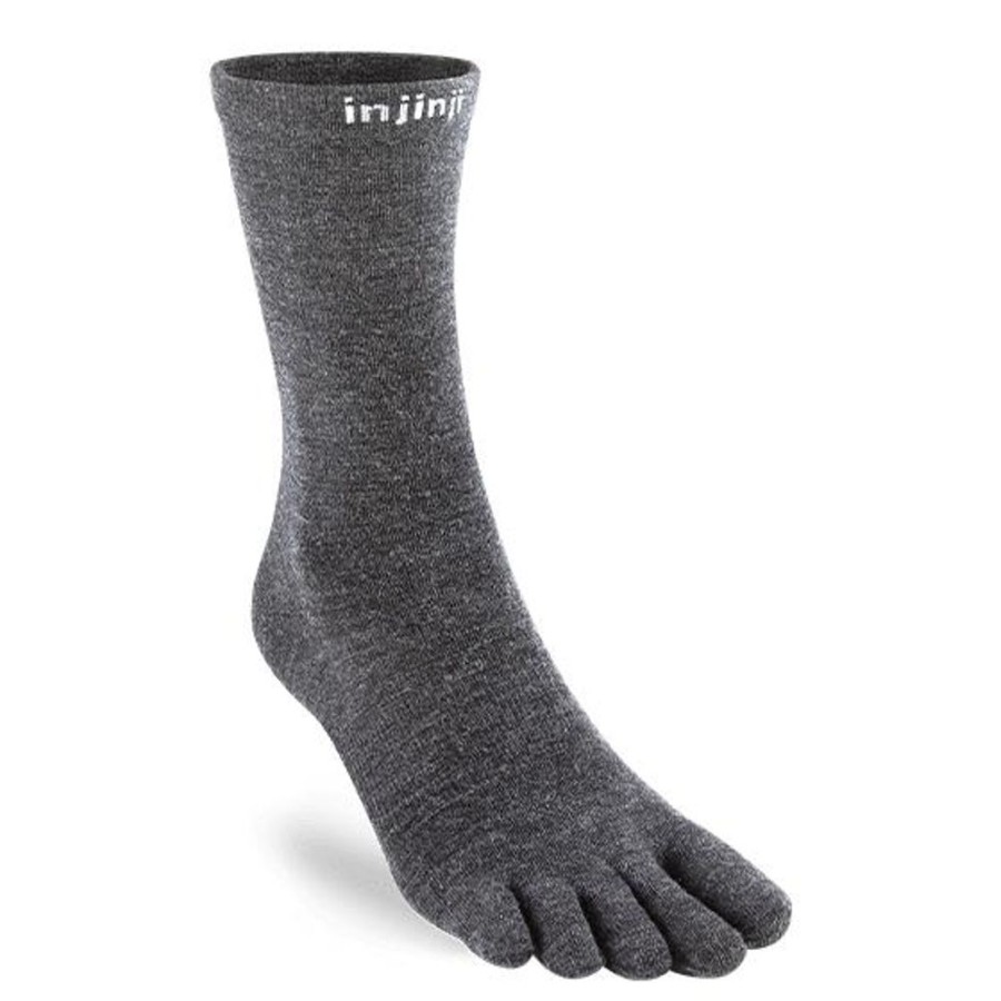 Bekleidung injinji Outdoor Socken | Liner Crew Merino Slate