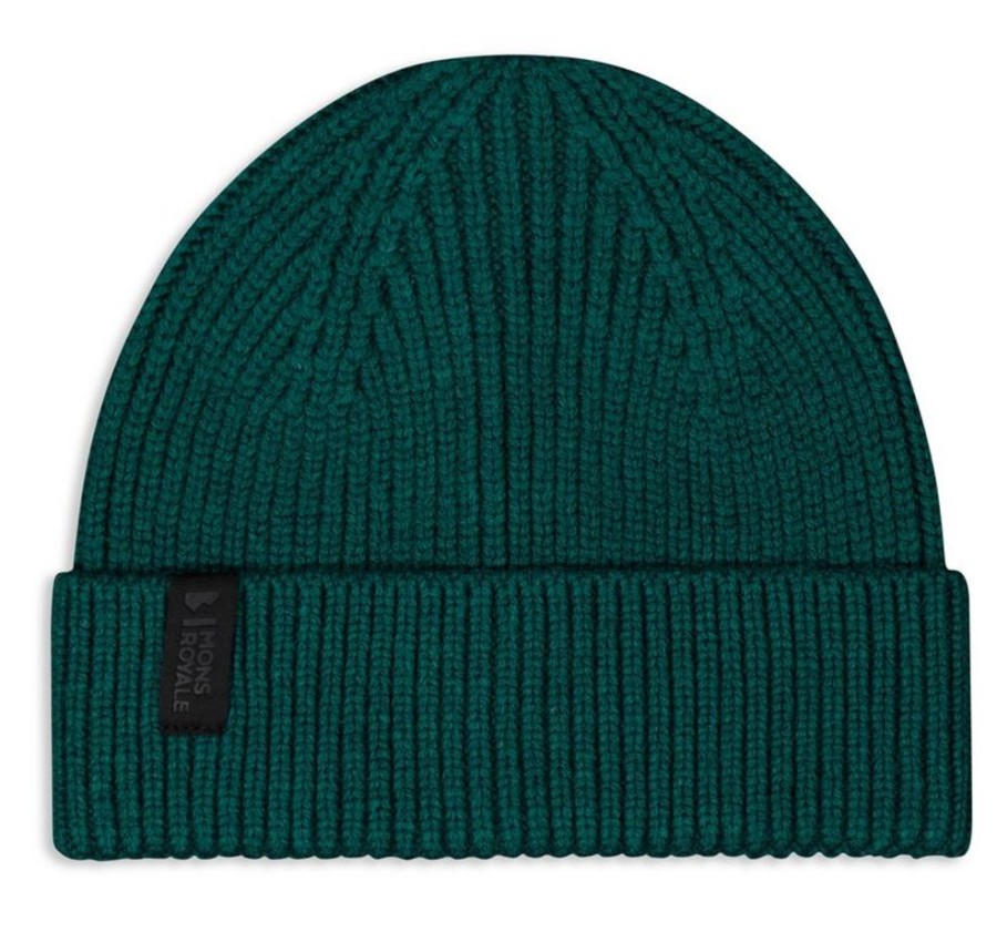 Bekleidung Mons Royale Kopfbedeckungen | Fjord 100% Merino Beanie Evergreen