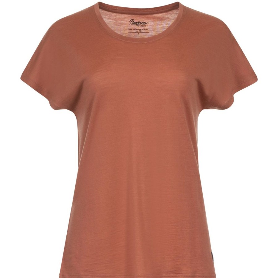 Bekleidung Bergans Hemden & T-Shirts | Urban Wool W Tee Terracotta