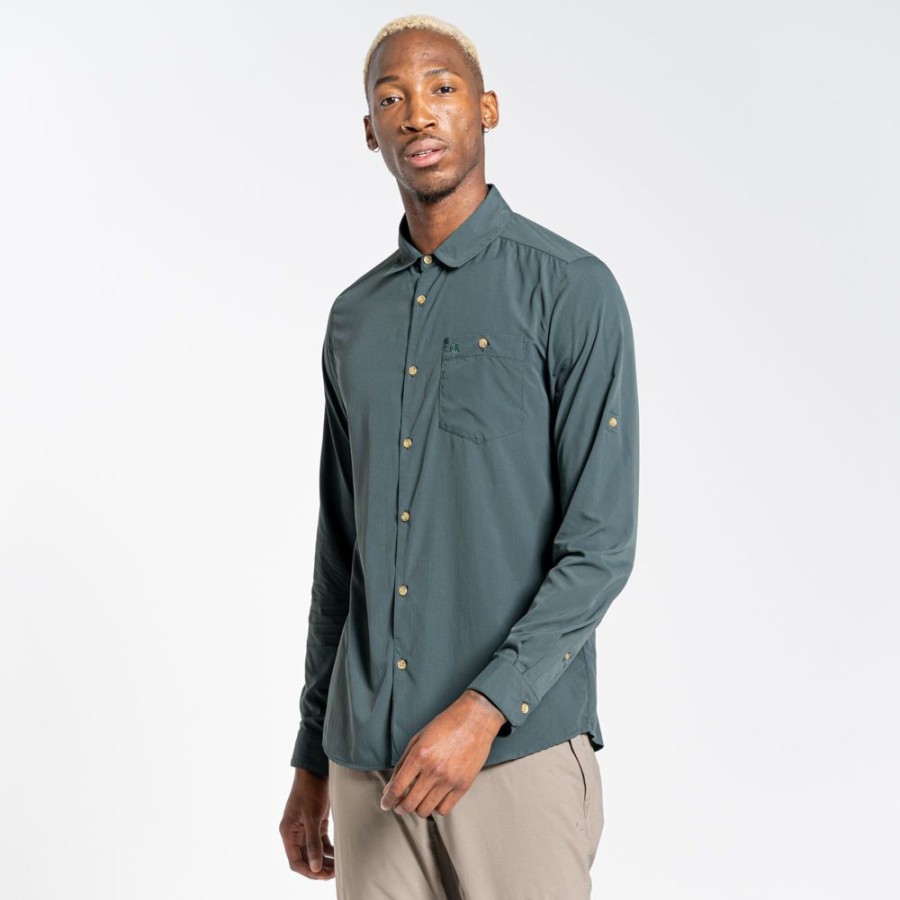 Bekleidung Craghoppers Muckenabwehrbekleidung | Nosilife Nuoro Ls Shirt Spruce Green