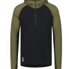 Bekleidung Mons Royale Hemden & T-Shirts | Temple Tech Hood-Dark Olive/Black