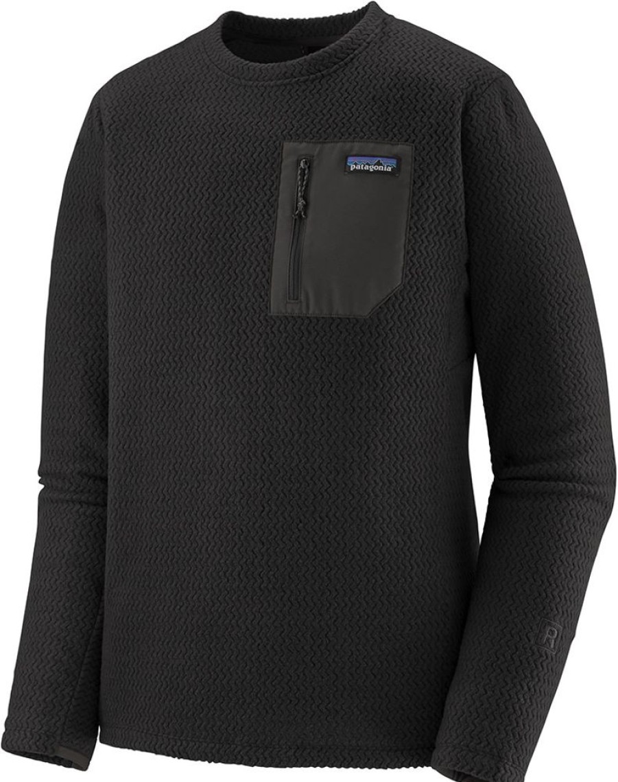 Bekleidung Patagonia Pullover | Man'S R1 Air Fleece Crew - Black