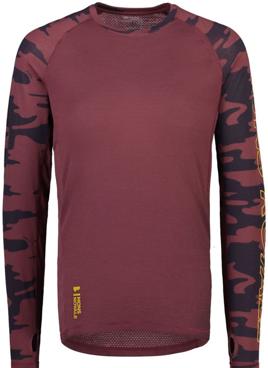 Bekleidung Mons Royale Funktionswasche | Temple Tech Ls - Chocolat Camo