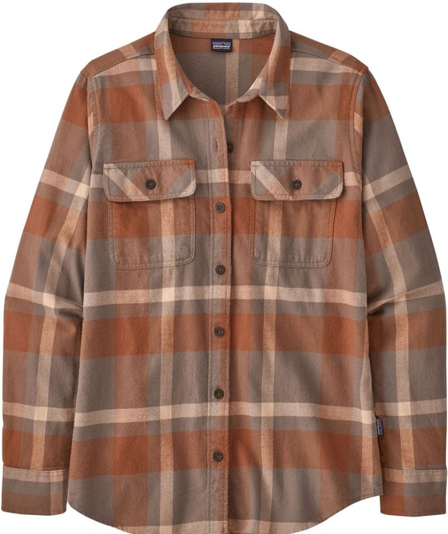 Bekleidung Patagonia Hemden & T-Shirts | Woman'S Long-Sleeved Organic Cotton Midweight Fjord Flannel Shirt - Comstock