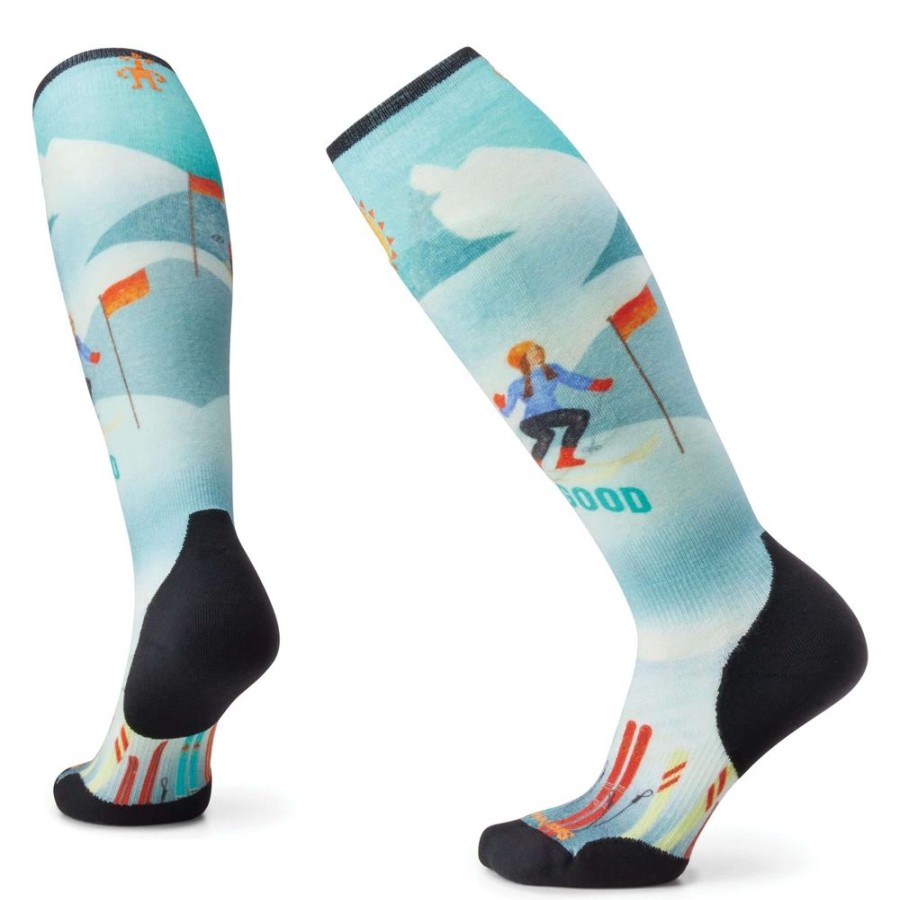 Bekleidung Smartwool Outdoor Socken | Skisocken Targeted Cushion Snow Bunny Print Otc W Capri