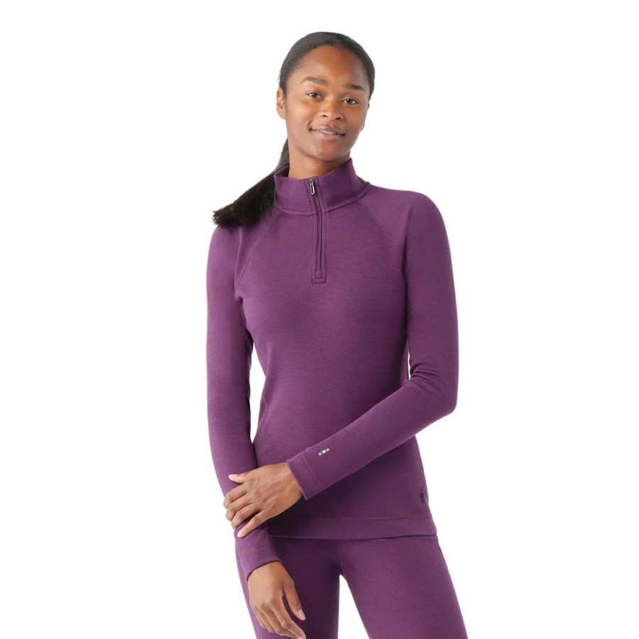 Bekleidung Smartwool Funktionswasche | Classic Thermal 1/4 Zip W Purple/Iris