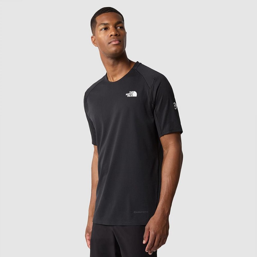 Bekleidung The North Face Hemden & T-Shirts | Mens Summit Crevasse S/S Tee Tnf Black