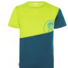 Bekleidung Trollkids Hemden & T-Shirts | Kids Sandefjord T Petrol/Lime