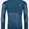 Bekleidung Ortovox Funktionswasche | Merino Thermovent Ls-Petrol Blue