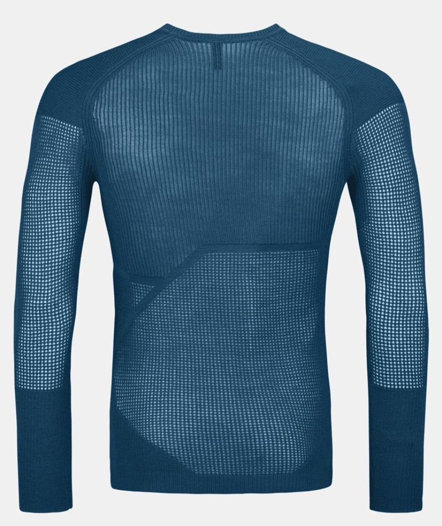 Bekleidung Ortovox Funktionswasche | Merino Thermovent Ls-Petrol Blue